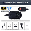 Dashcam Moto 2K, Stabilisation Électronique & Grand Angle 150°