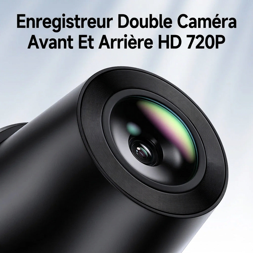 Dashcam Moto Double Caméra 720P — Étanche IPx67, Vision Nocturne & GPS