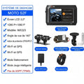 Dashcam Moto Double Caméra 1080P — Vision Nocturne, WiFi & Bluetooth