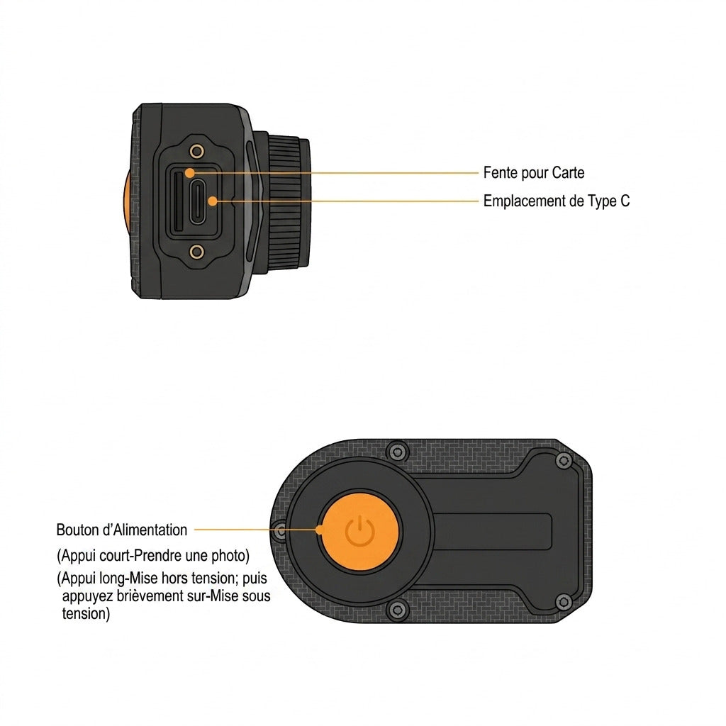 Dashcam Moto 2K — Sans Écran, Étanche IP66