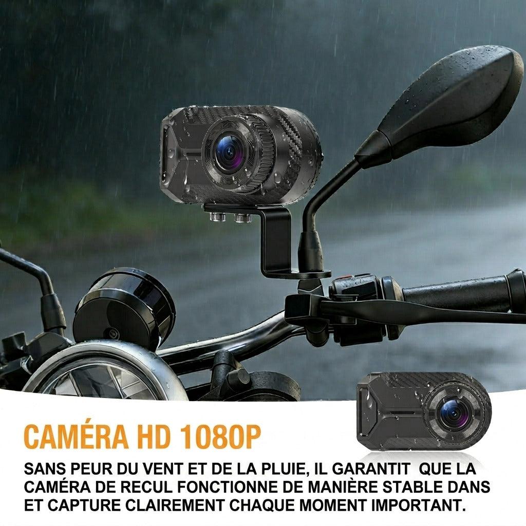 Dashcam Moto 2K Sans Écran — Étanche IP66, Vision Nocturne & WiFi