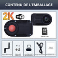 Dashcam Moto 2K — Vision Nocturne, WiFi & Boîtier Étanche