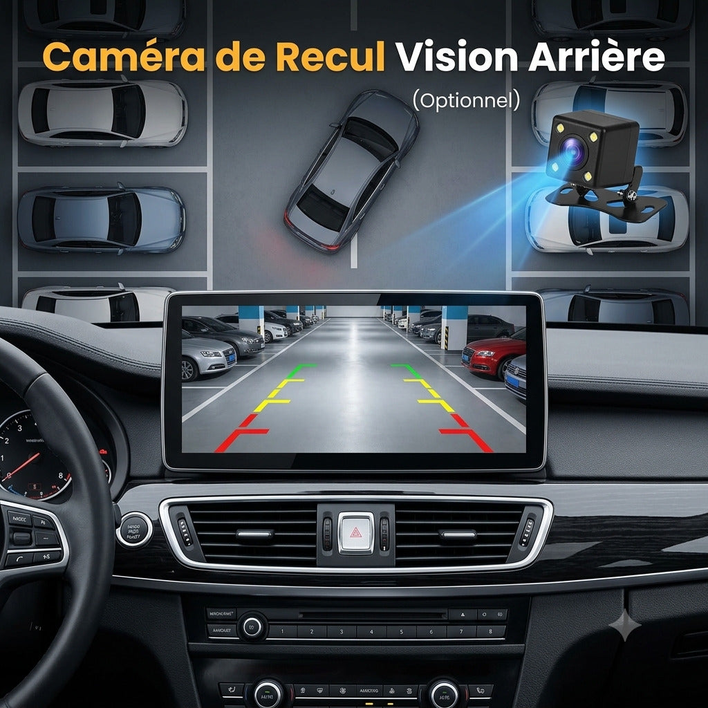 Dashcam Voiture 10,26" — CarPlay, Android Auto & Caméra Arrière