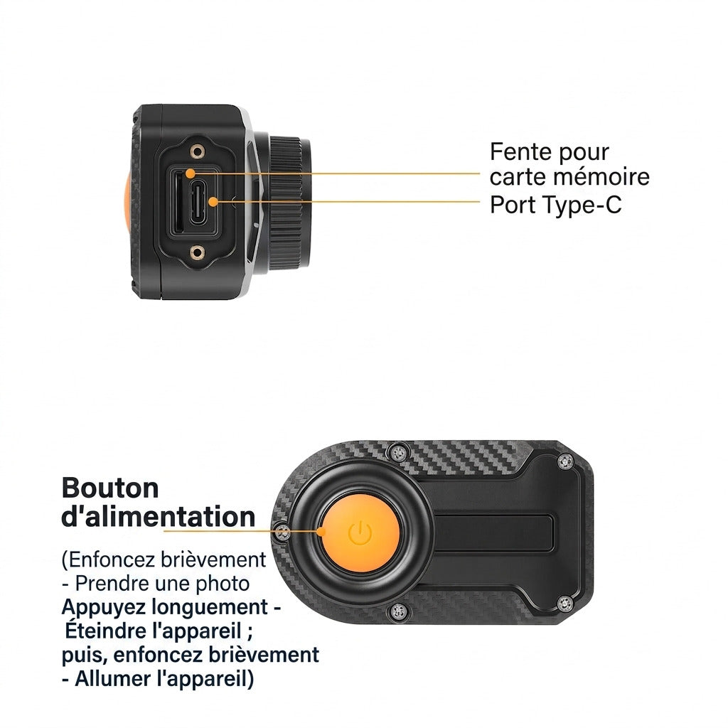 Dashcam Moto 2K Sans Écran — Étanche IP66, Vision Nocturne & WiFi
