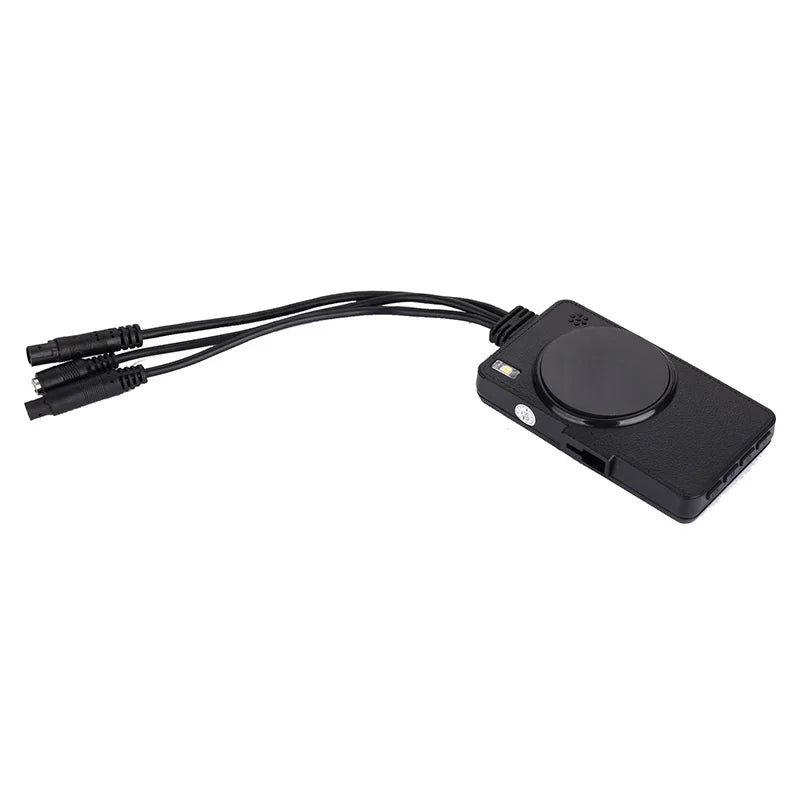 Dashcam Moto Double Caméra Avant/Arrière avec Détection de Choc et Enregistrement en Boucle