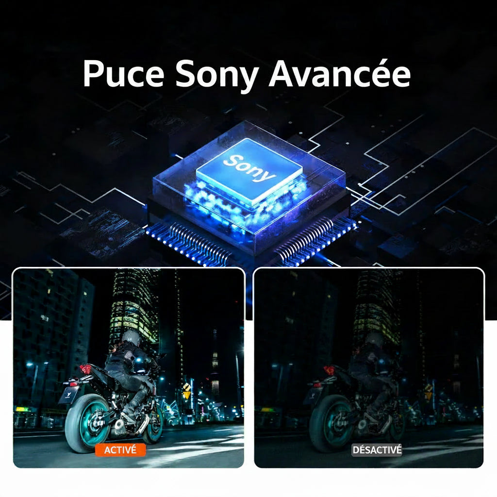 Dashcam Moto 2K 1440P — Vision Nocturne & IP66