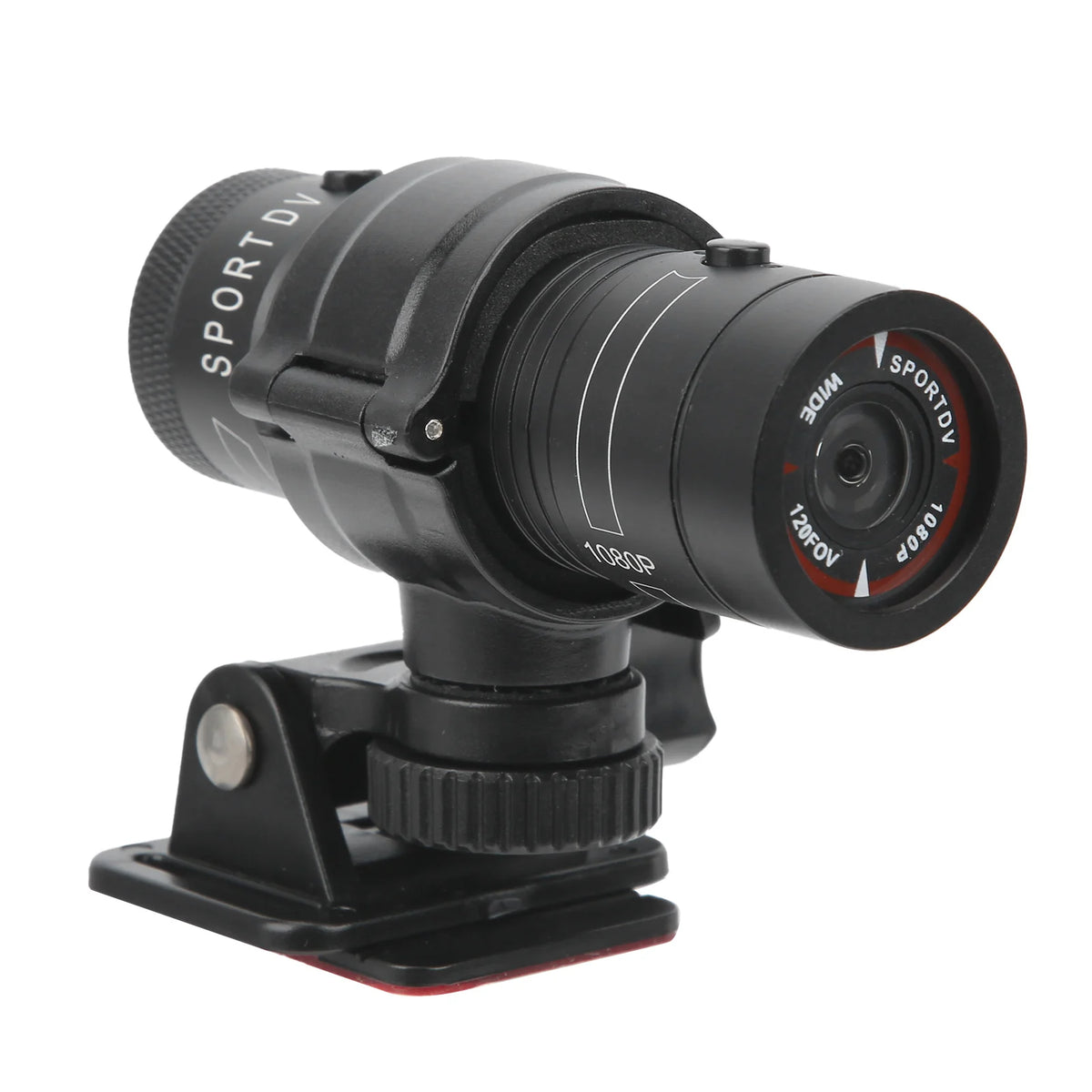 Dashcam Moto 1080P HD — Caméra Casque Étanche, Grand Angle 120°