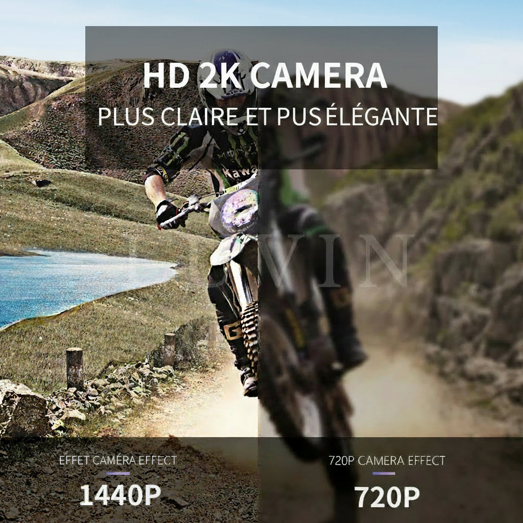 Dashcam Moto 2K 1440P — Vision Nocturne & IP66