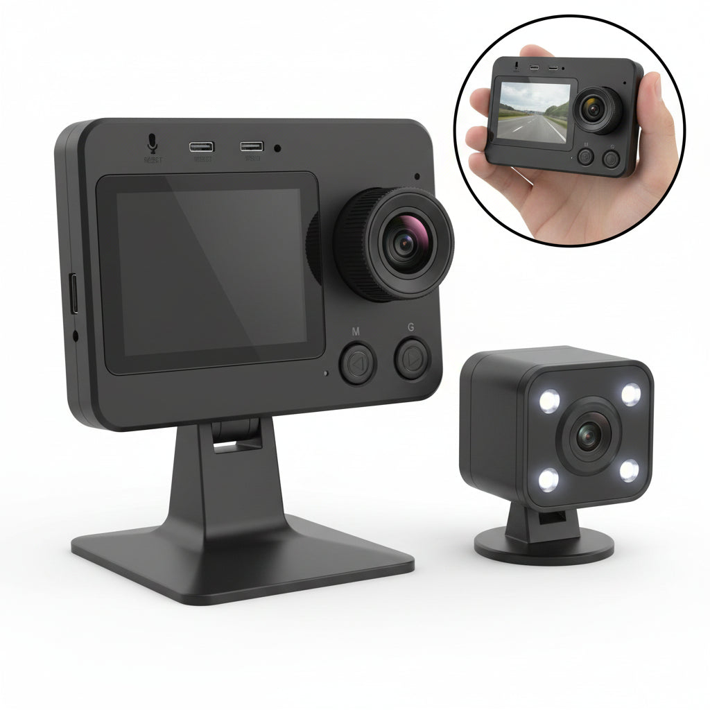 Dashcam Voiture 1080P Full HD — Grand Angle 170°, Détection & Enregistrement en Boucle