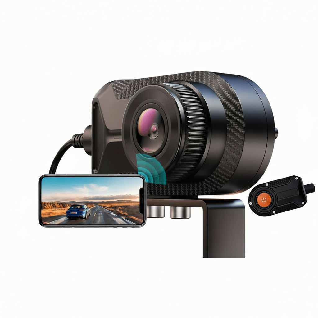 Dashcam Moto 2K, Stabilisation Électronique & Grand Angle 150°