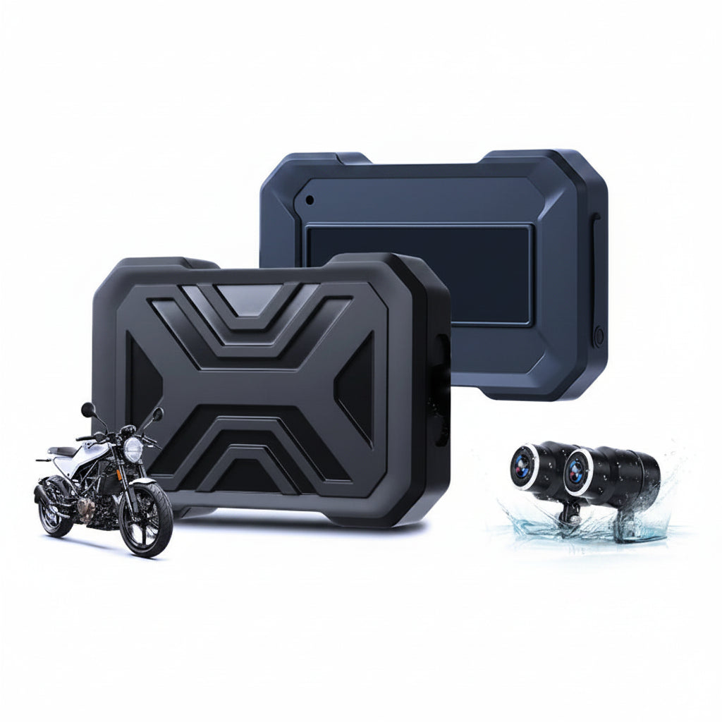 Dashcam Moto 1080P — Double Caméra 160°, Étanche & Enregistrement Continu