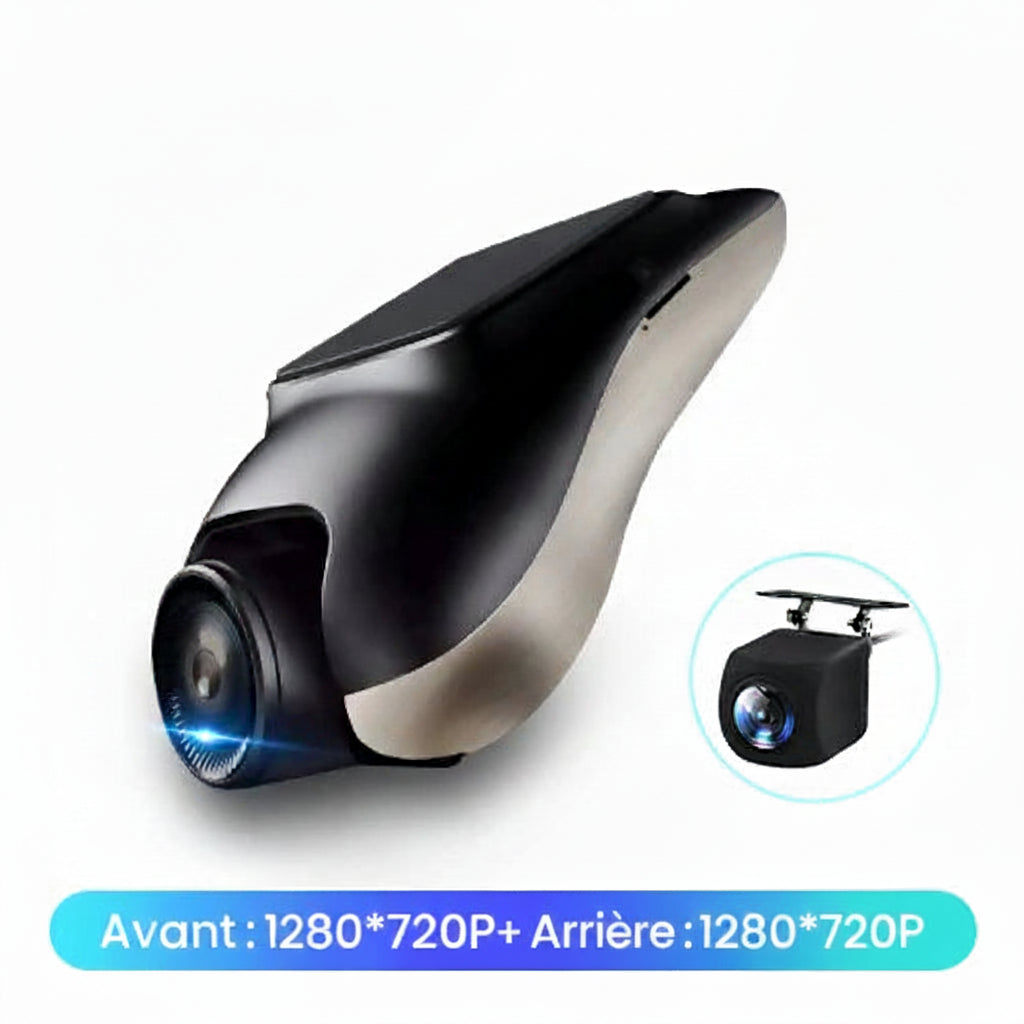 Dashcam Voiture Double Caméra — Vision Nocturne, ADAS & Étanche