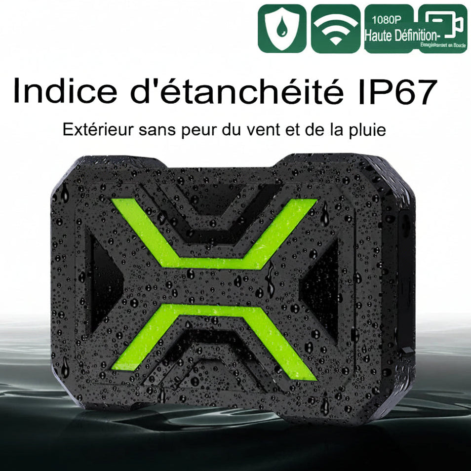 Dashcam Moto Double Objectif 1080P — Étanche IPX67, WiFi & Vision Nocturne