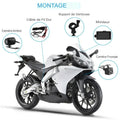 Dashcam Moto Double Caméra Avant/Arrière avec Détection de Choc et Enregistrement en Boucle