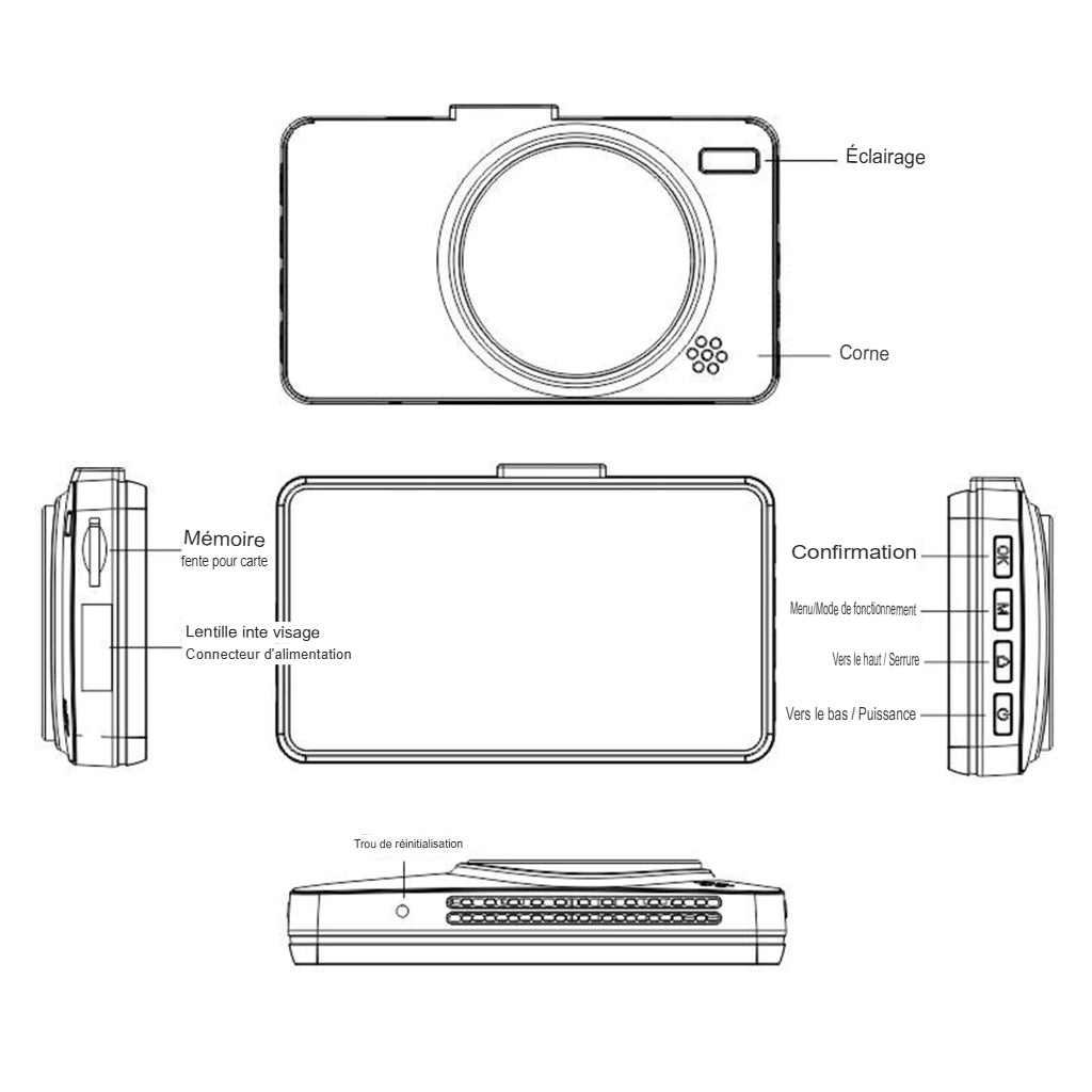 Dashcam Moto 720P — Double Caméra, Enregistrement en Boucle & Objectif Waterproof