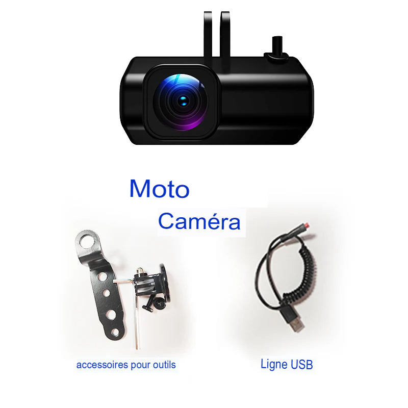 Dashcam Moto 1080P Étanche IP66 — Grand Angle 150°