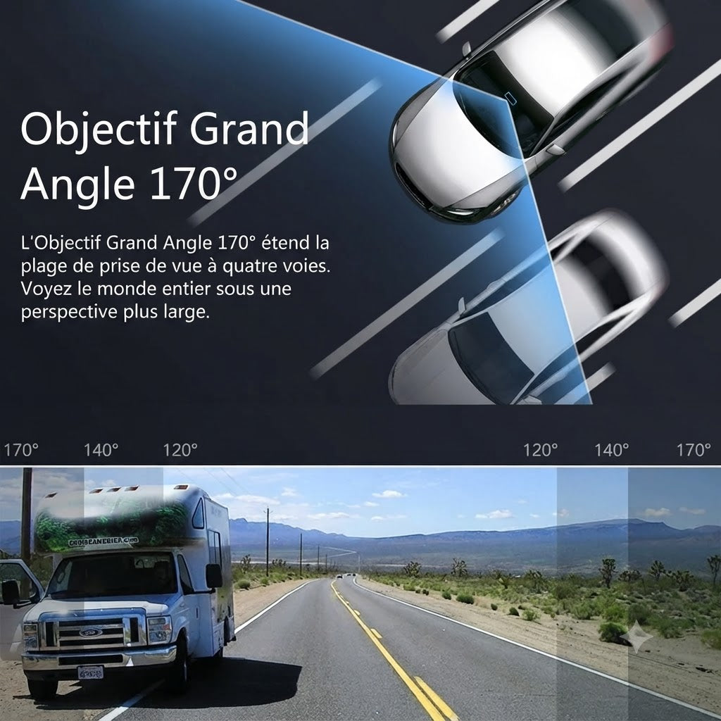 Dashcam Voiture USB — Grand Angle 170° & Vision Nocturne