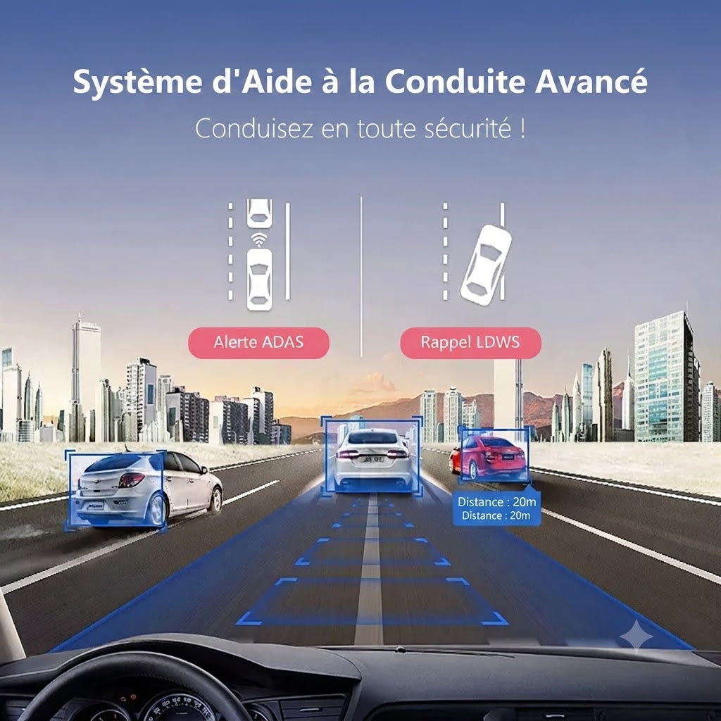 Dashcam Voiture USB — Grand Angle 170° & Vision Nocturne